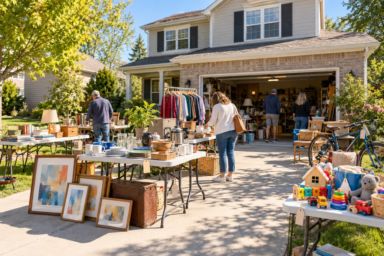 Sample listing photo: Garage sale, photo 1