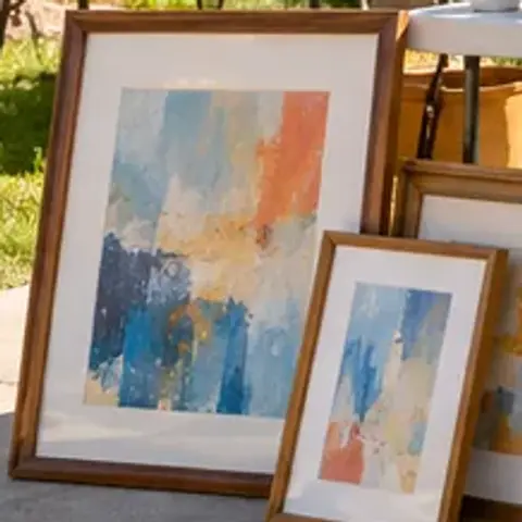 Sample item: Framed abstract print