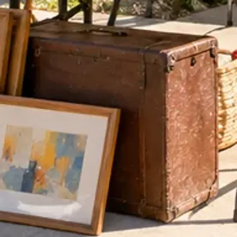 Sample item: Wooden storage trunk