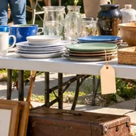 Sample item: Stoneware plates and mugs