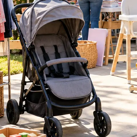 Sample item: Gray stroller