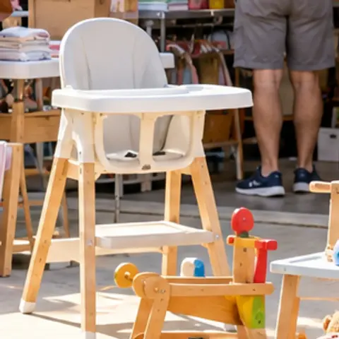 Sample item: White high chair