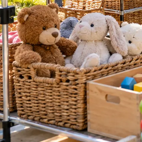 Sample item: Teddy bears in a basket